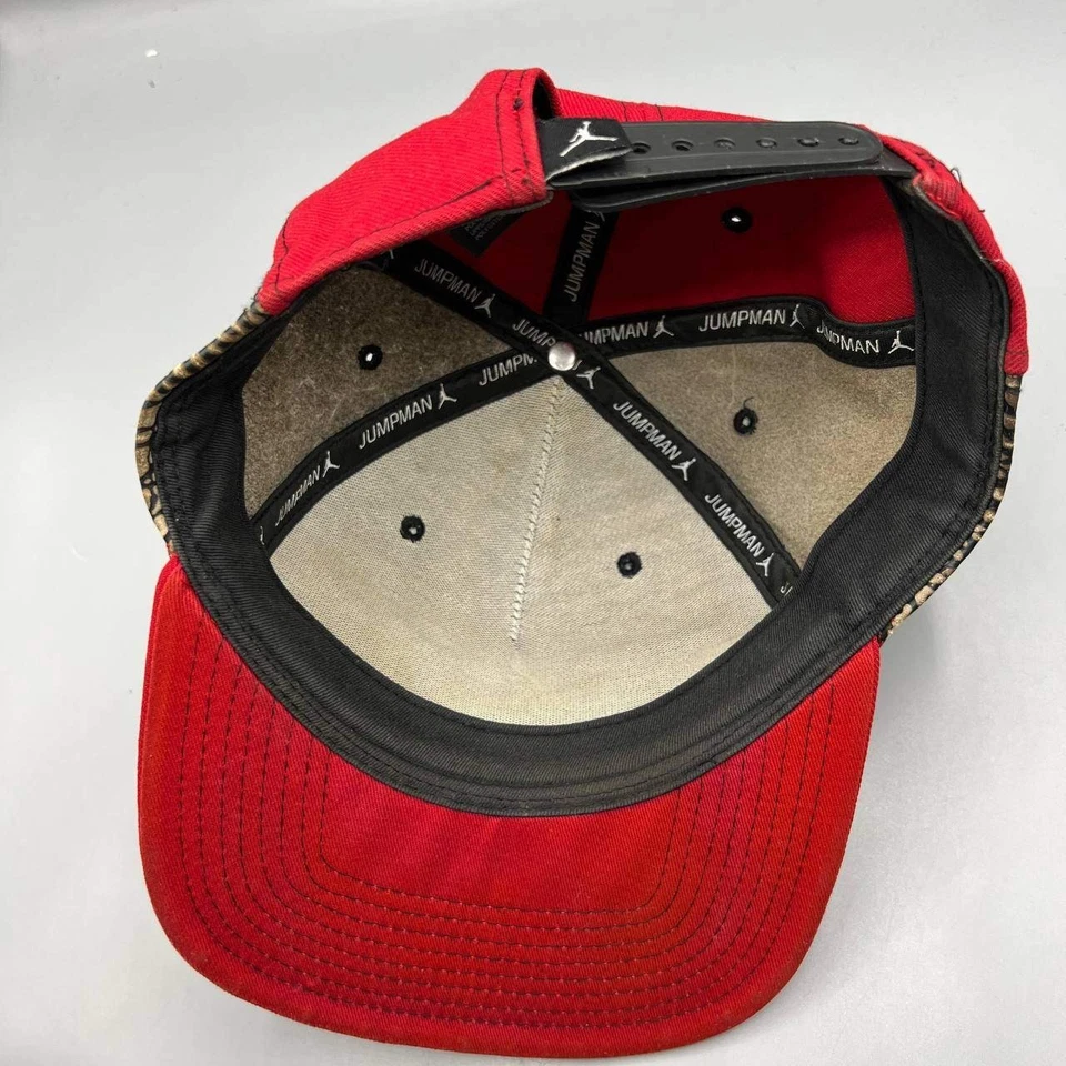 Gorra Air Jordan Hombre Rojo Cemento Elefante Jumpman Snap Back Cap Foto 2 de 4
