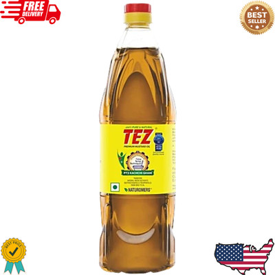 TEZ Premium Mustard Oil (Kachi Ghani)   500 ml | 100% Pure & Natural