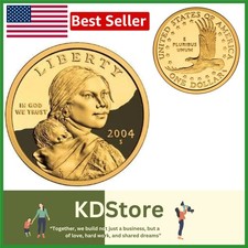 2004 Native American Sacagawea Proof Dollar Coin DCAM Gem US Mint