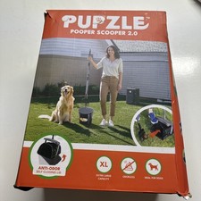 Dog Pooper Scooper with Bag Attachment, 40" Long Handle Pooper Scooper