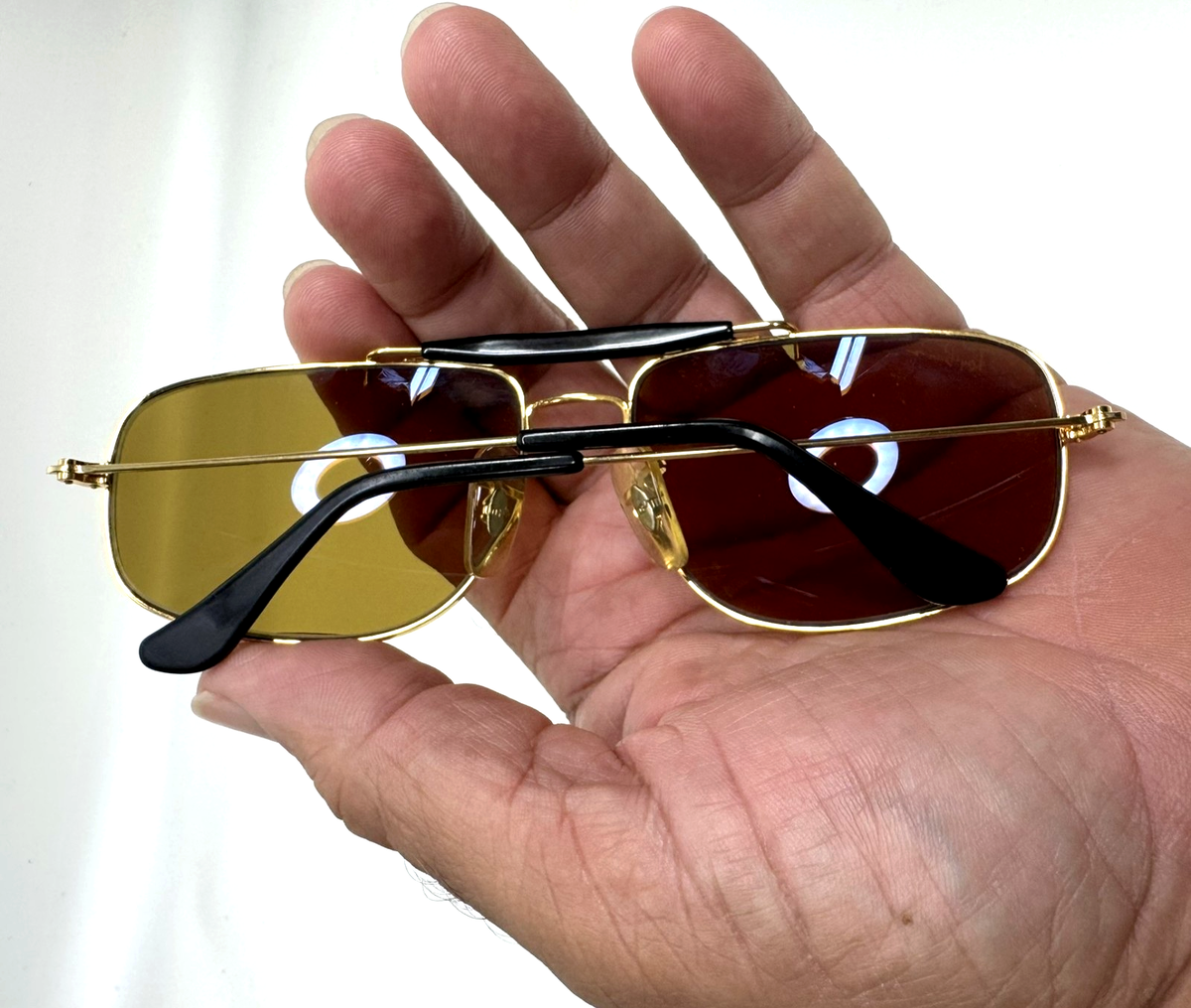 Ray Ban B&L USA Chromax Series Driving 58-17 Gold Sunglasses W1699