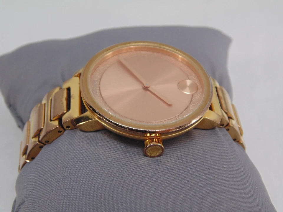 Movado Bold Rose Gold relógio feminino MB.01.3.34.6360 nova bateria movimento suíço - Imagem 2 de 4