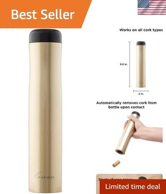 Rechargeable Hands-Free Electric Wine Bottle Opener with Elegant Foil Cutter
