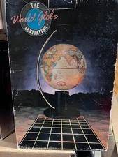Vintage 1988 Levitating World Globe by With Design in Mind NEW IN BOX COLLECTIBL