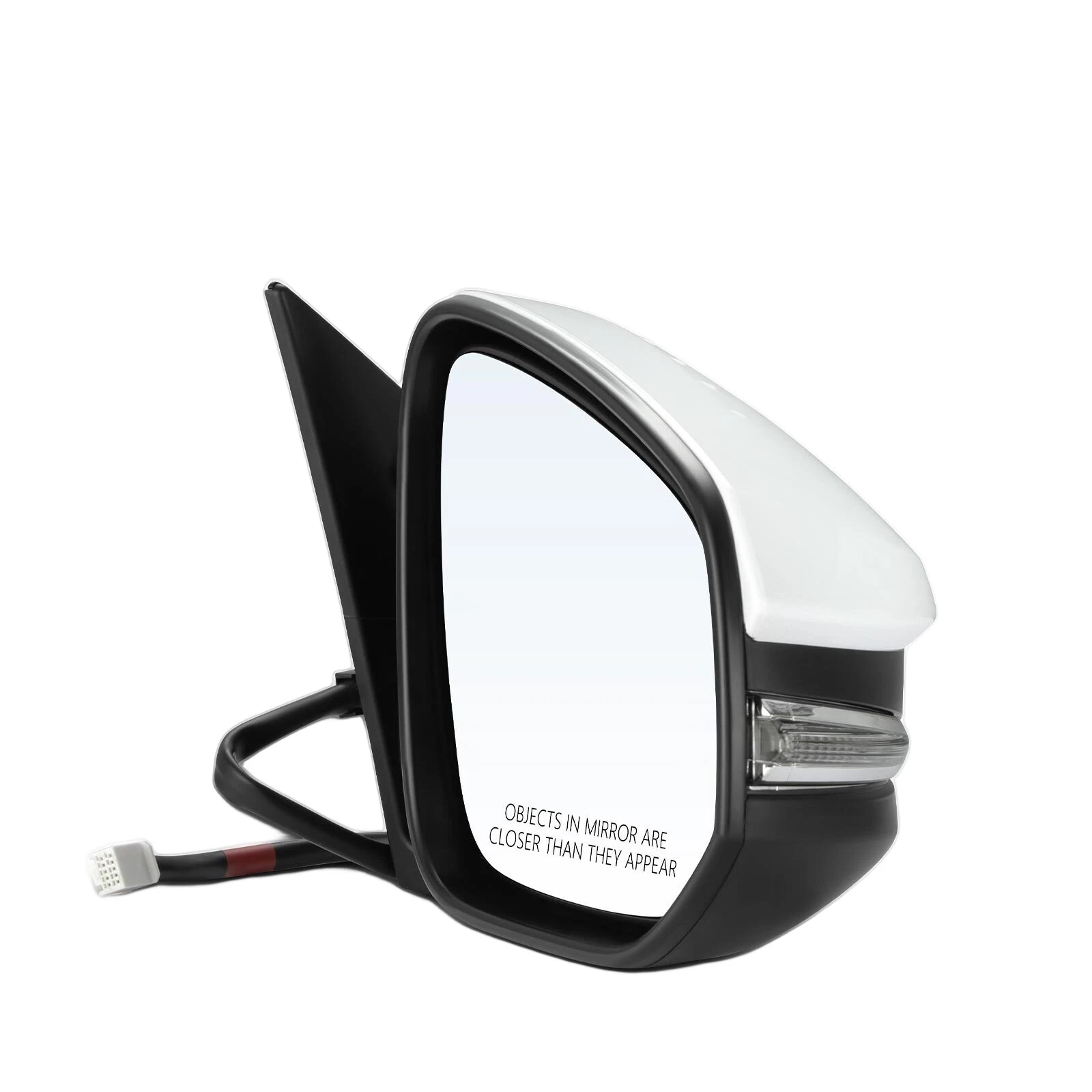 Right Power Mirror w/ Turn Signal & Heated White for Toyota Highlander 2014-2018