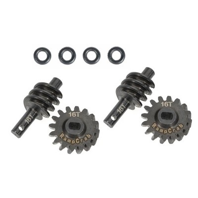 Differential Gear Set 16T, 2 Sets, Hardened Steel, 1/24, Upgrade Parts for SC...