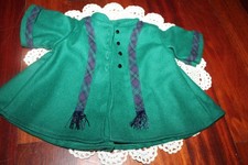American Girl Doll Addy's RETIRED Green Wool Winter Coat