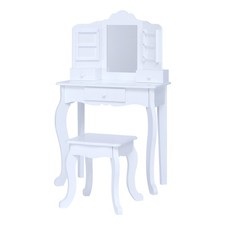 Fantasy Fields Little Princess Anna Kids Vanity Table & Stool,  White