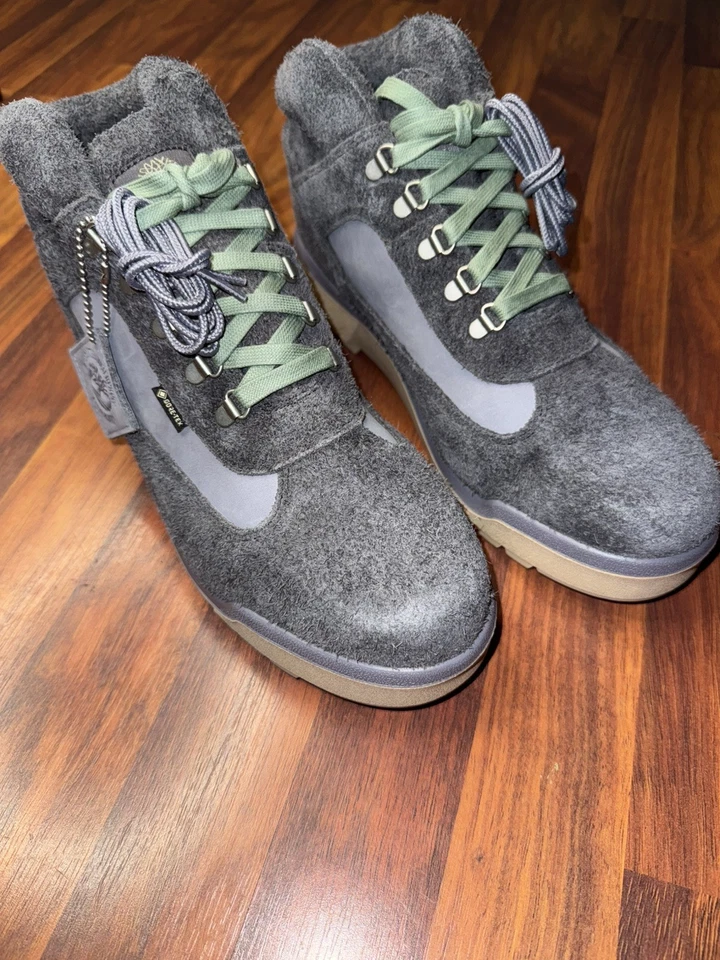 Timberland Field Boots Vibram GORTEX Dark Grey A2NRW-EEP Men's Size 10.5 NEW - Image 2 of 4