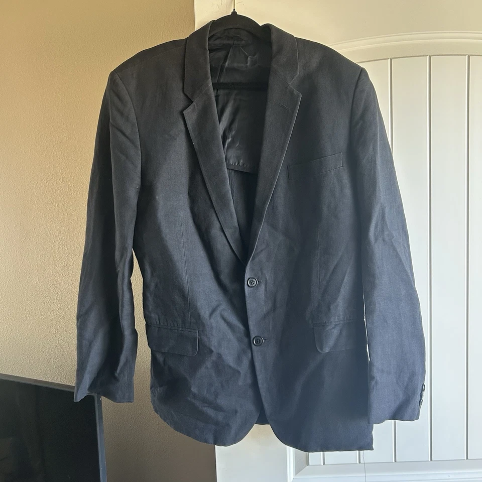 Helmut Lang Hemp Blend Blazer Sportcoat Mens Sz 54 - Image 2 of 4