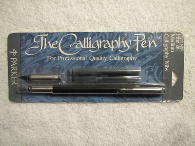 #ad MADE IN THE USA Vintage Parker Pen Calligraphy Fountain Pen Set New Old Stock $24.95