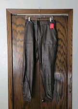 NEW SPANX xl leather like jogger black women's dress Pants extra large