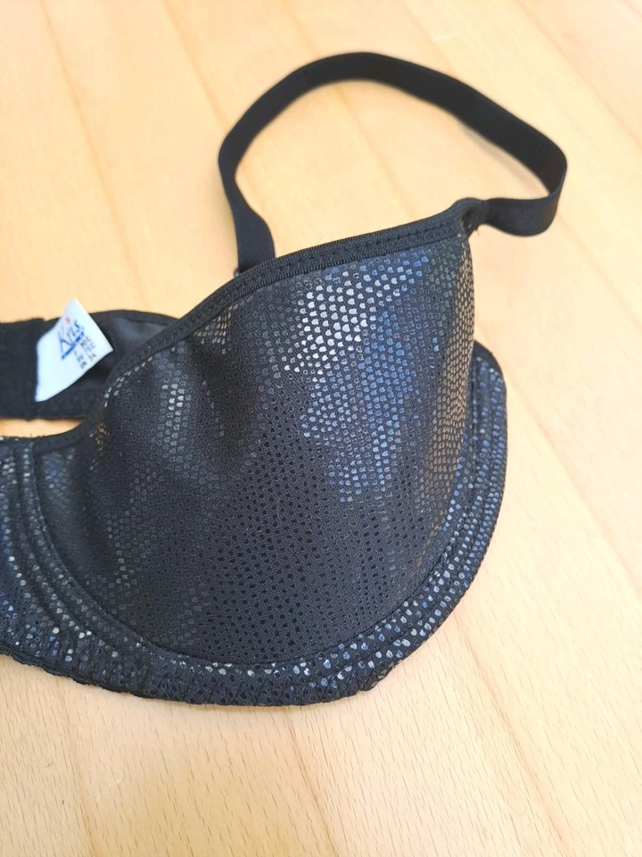 BH Schwarz Neu KRISLINE Damen Gr. 75 C Halbschallen Schwarz Neu - Bild 3 von 4