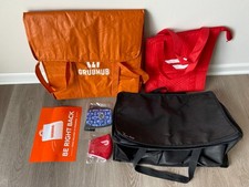 FRESHIE XL Pro, Uber, Grubhub, Doordash Hot Bag Food Delivery LOT