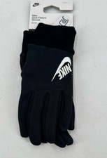 NIP Nike Women  s Club Fleece Gloves Black Touchscreen Compatible Large