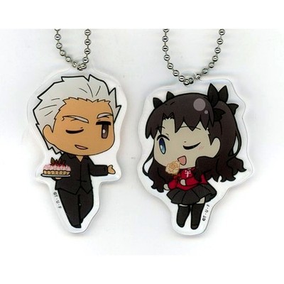 Set of 2 Rin Tohsaka & Archer Fate/stay night HF Acrylic Charm Set 20 Japan C619