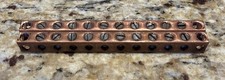 (2)- COPPER WALL MOUNT GROUND TERMINAL 10 POSITION 6-14CU.