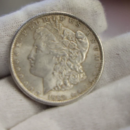 1889 US Morgan Silver Dollar $1 AU