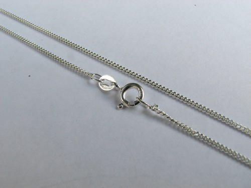 Sterling Silver Curb Chain Necklace 