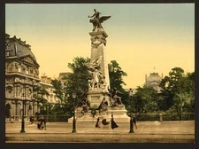 GambettaS Monument Paris A4 Photo Print