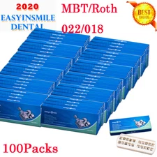 Dental Mini Metal Bracets 018/022 Orthodontic Mesh Base Braces ROTH/MBT 100Packs