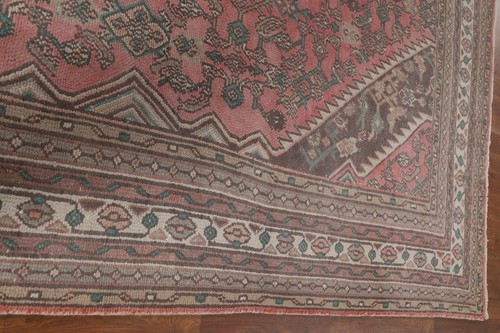 Geometric Traditional Area Rug 7x10 Wool Hand-knotted Vintage Tribal Carpet - Picture 8 of 12