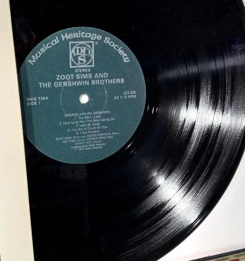 Zoot Sims And The Gershwin Brothers, LP 1986, Rare Swing Cool Jazz