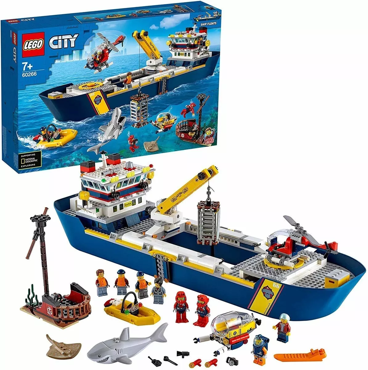 LEGO City Ocean Exploration Ship 60266 Fast Shipping 673419319348