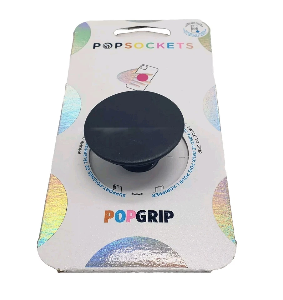 PopSockets Phone Grip Stand Black POPGRIP Popsocket - Image 4 of 4