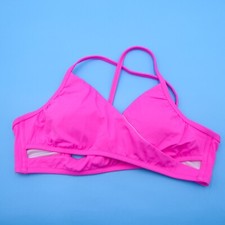 Victorias Secret Large Pink Cutout Wrap Style Padded Bikini Top Swimwear Beach