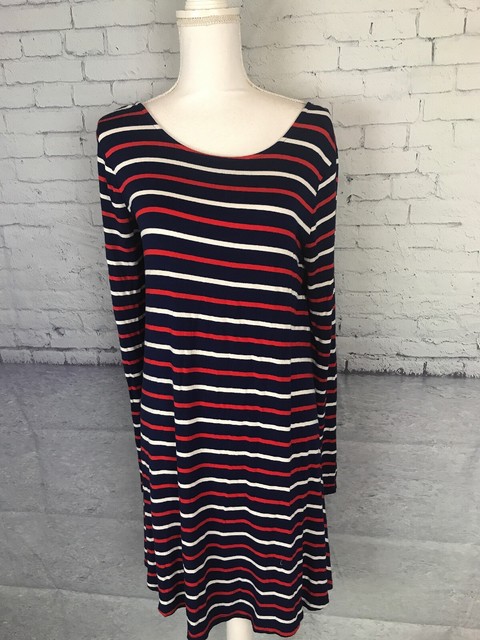 red sweater swing dress