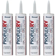 Geocel GC28109 QTY.4, ProFlex RV Flexible Self Leveling Sealant, Almond 10 OZ