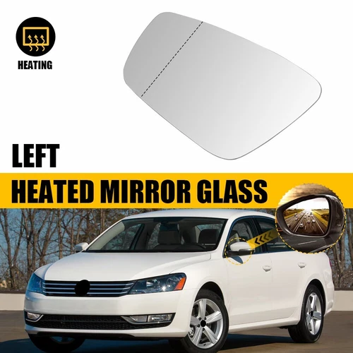 Mirror Glasses Driver Left Side Heated for VW Hand 561857521A Volkswagen Passat