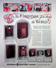 Original 1934Vintage print AD: General Electric Radios #Collectible Series