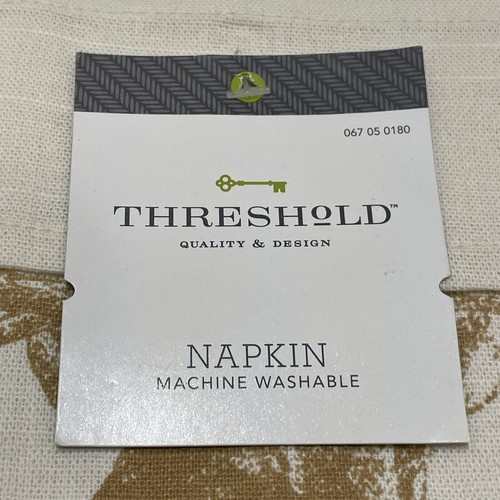 New Threshold Deer Buck Napkins Set of 2 20x20" Cotton - Picture 7 of 8