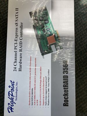 SAS Array Card HighPoint RocketRAID 3560 X8 SATA 2 Brand New Sealed!!!