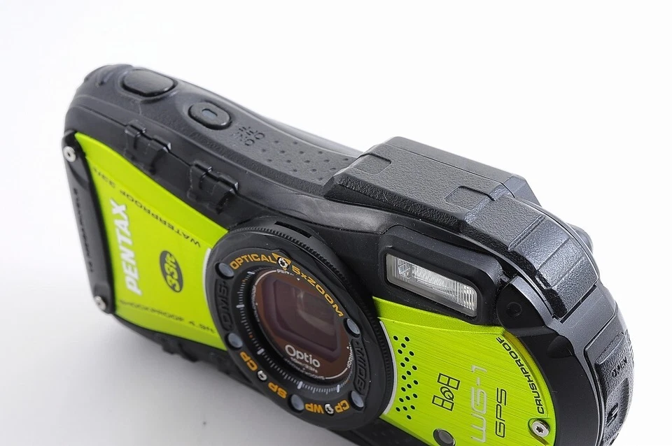Pentax WG-1 GPS Digital Camera Waterproof Shockproof w/1GB SD Card MINT Japan - Image 3 of 4