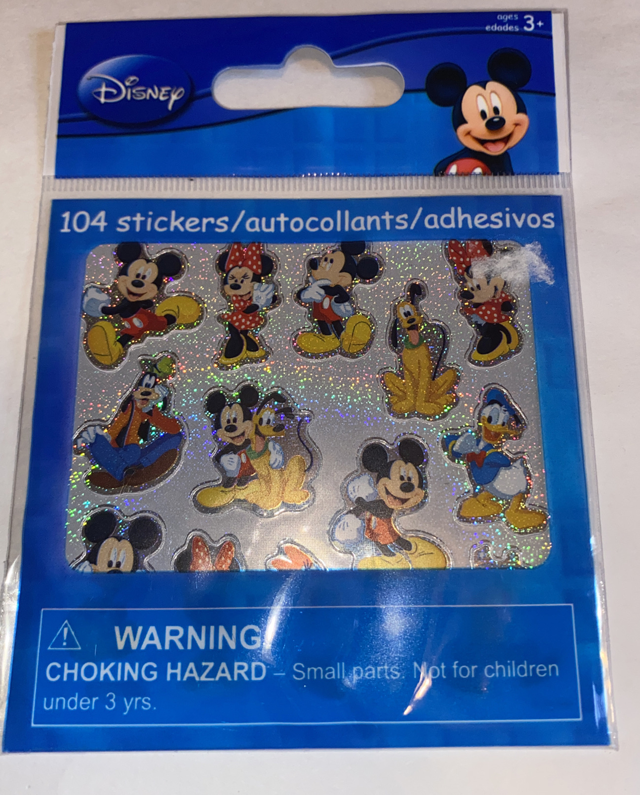 Disney 104 Pieces Stickers Mickey And Minnie Mouse Goofy Pluto Stickers