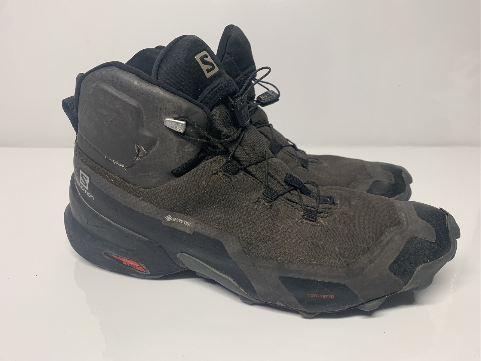 Stivali da trekking Salomon Cross Hike Mid Gore Tex da uomo US 10 neri 411185