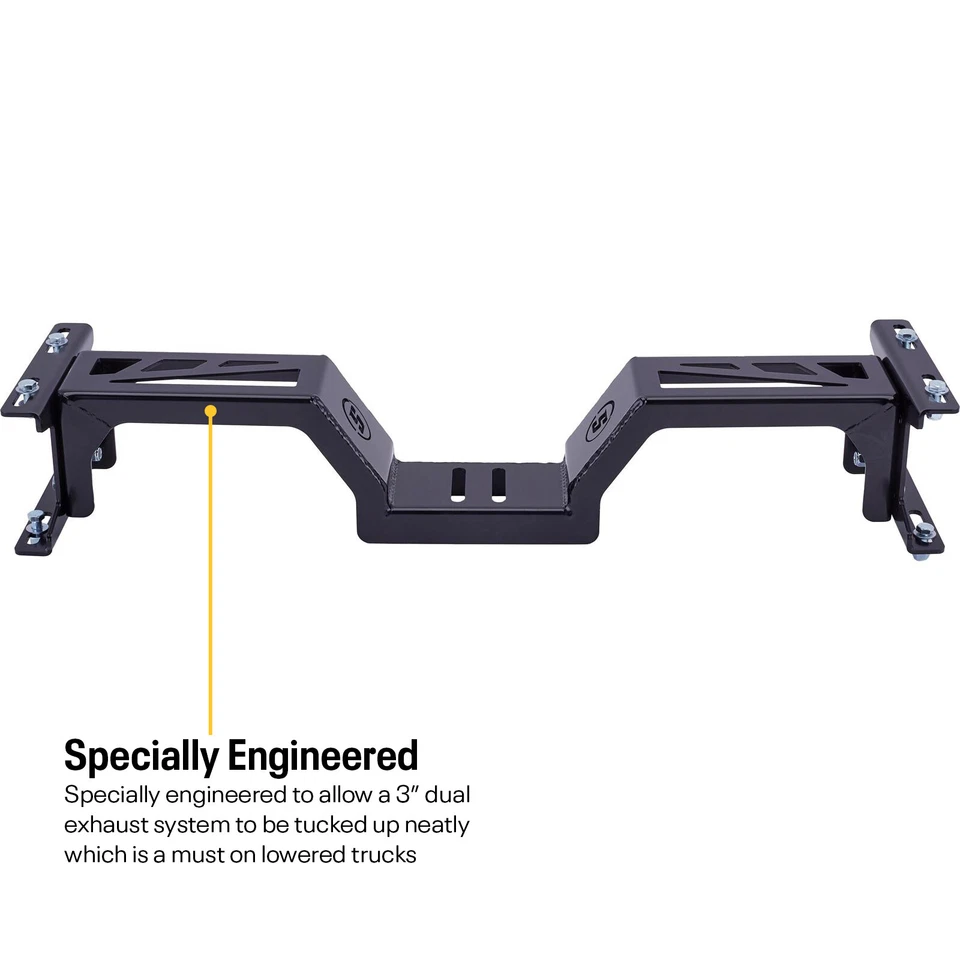 Chevy C10 1967-72 travesaño de transmisión ajustable atornillable, acero calibre 10 Foto 3 de 4