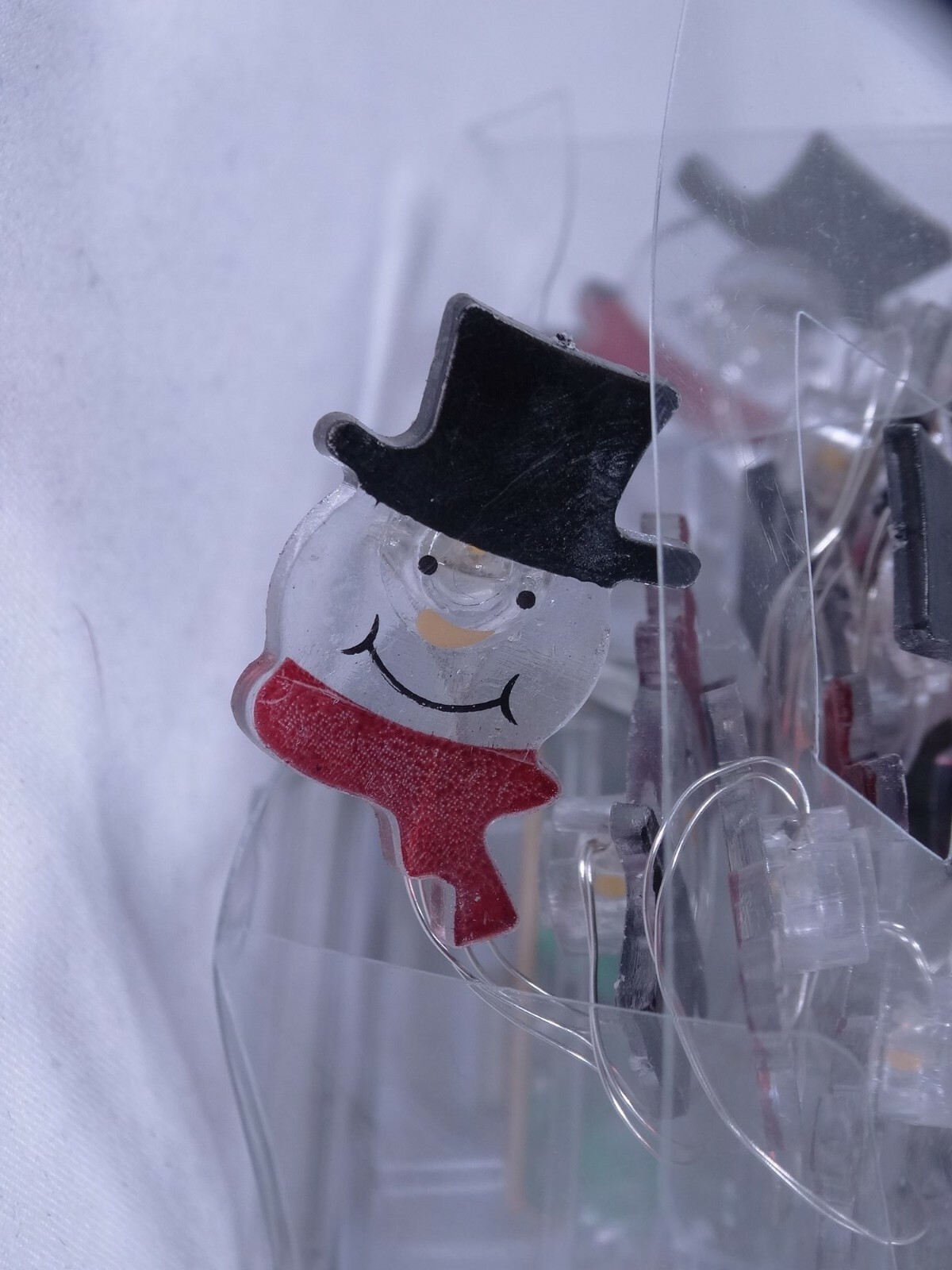 Merry Brite Battery Operated LED Lights Christmas Snowman 30 Count 12