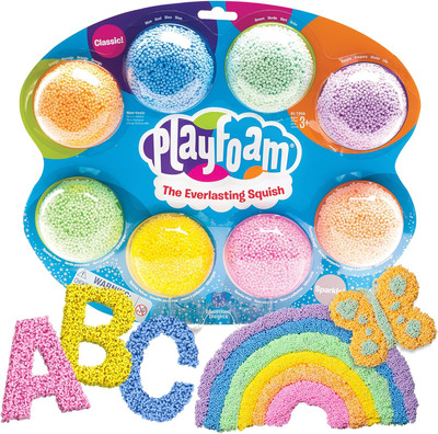 Learning Resources Spielknete Playfoam 8-Er Set, Spielschaum Kinder, Basteln Ab 