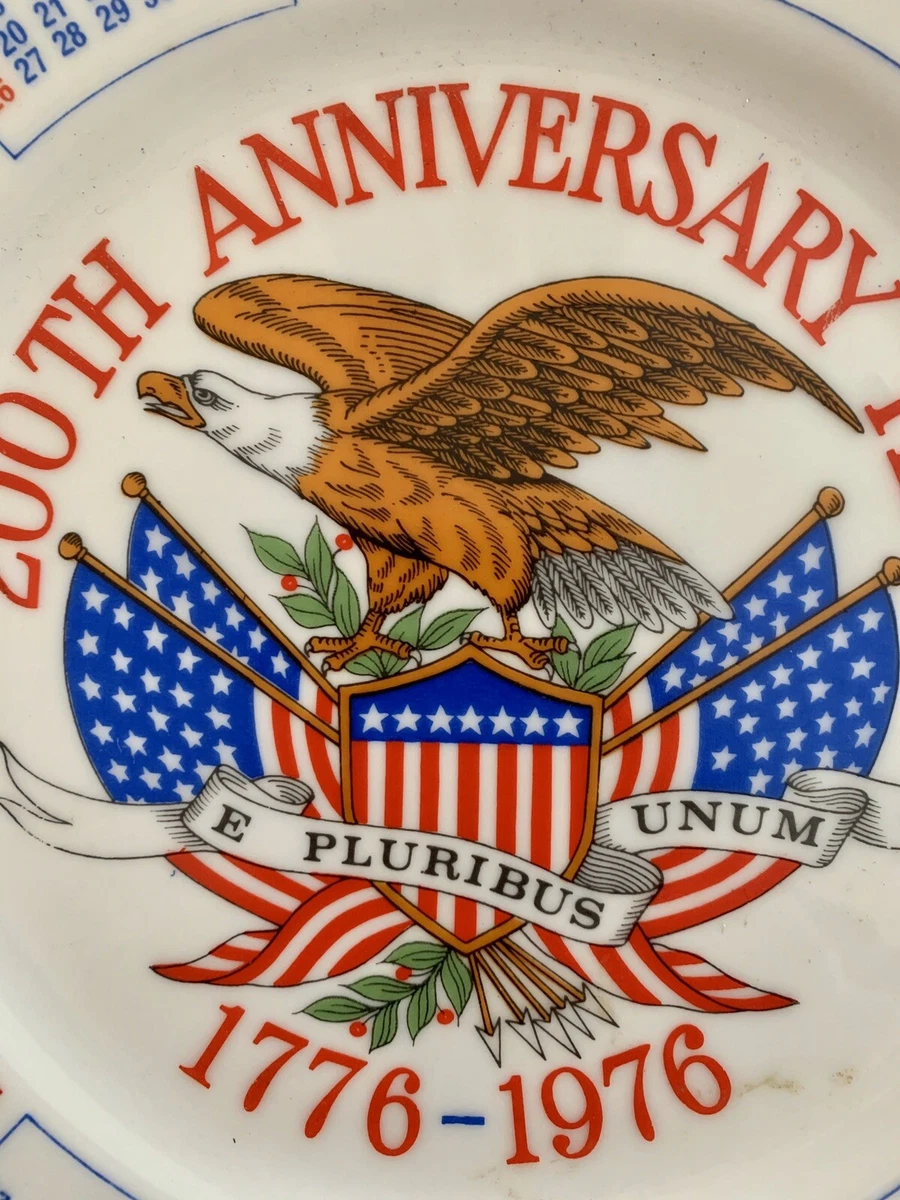VINTAGE *200TH ANNIVERSARY YEAR* UNITED STATES 🇺🇸CALENDAR PLATE (1776-1976)!!!  | eBay