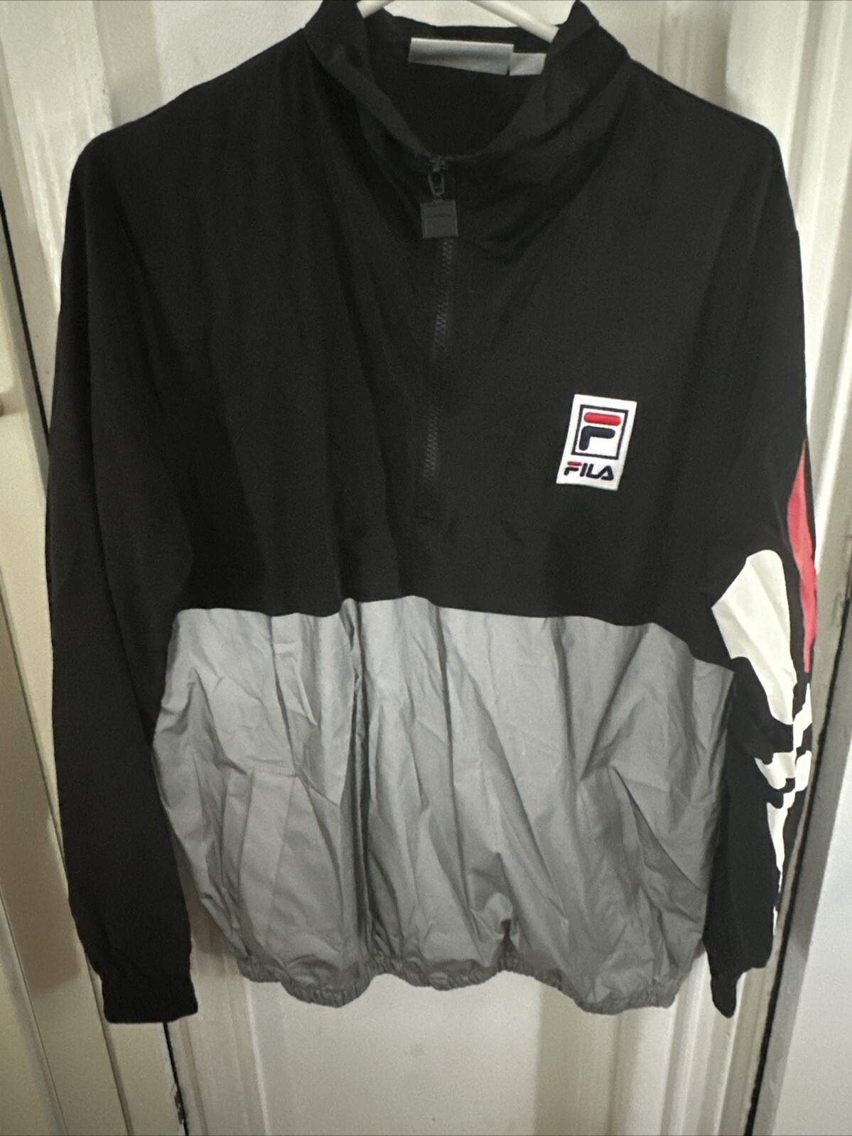Frangivento vintage Fila Mindblower taglia medio riflettente 3 m