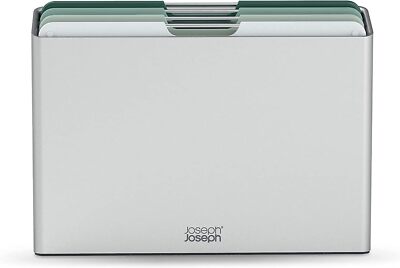 Joseph Joseph Folio Editions 4 piece Color Coded Cutting Board Set Sage Green