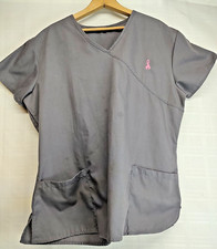 Women's Breast Cancer Awareness Scrub Top XL. Pre-owned