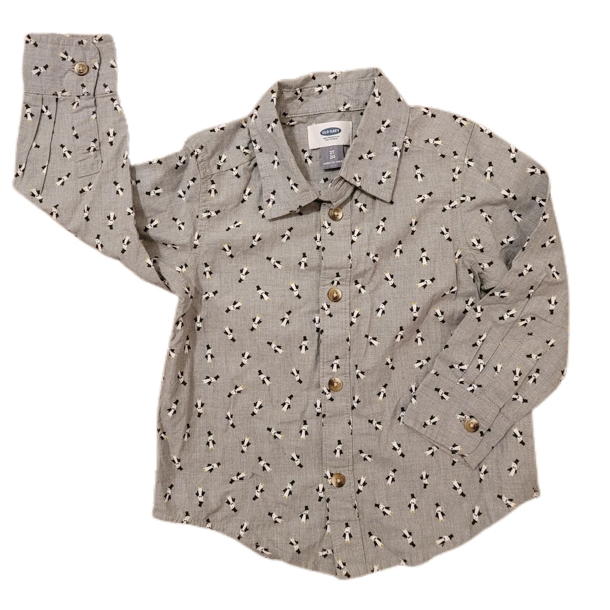 navy button down shirt toddler