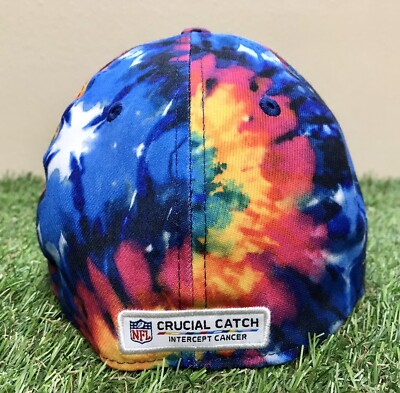 Rare New Era 39Thirty NFL Jacksonville Jaguars Crucial Catch Tie-Dye Cap Hat Jacksonville Jaguars 2025 Crucial Catch 39THIRTY Stretch Fit  main image 4