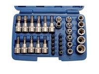 Torx SteckschlüSsel NüSse 34-Tlg Innentorx AußEntorx Nuss Satz Werkzeug Set Bit