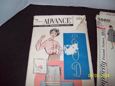 Vintage Patterns Coat Script Alphabet Teen Shirtwaist Dress w/Bolero Set/3